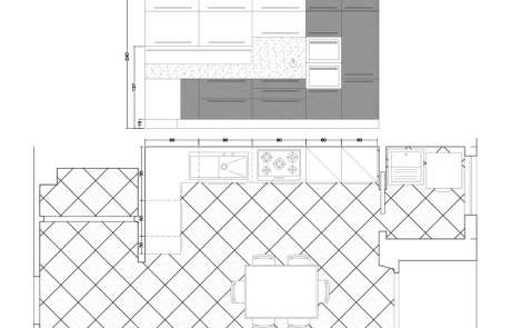 autocad esecutivo cucina su misura Giugiaro design