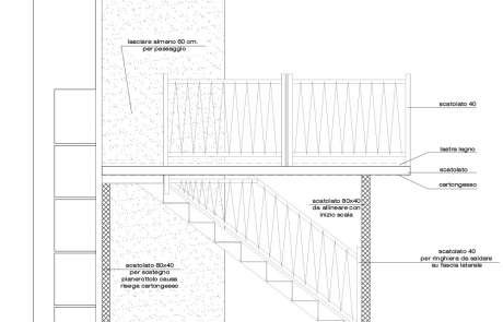 autocad progetto nuovo struttura in acciaio per soppalco zona notte