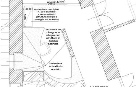 autocad planimetria area reception