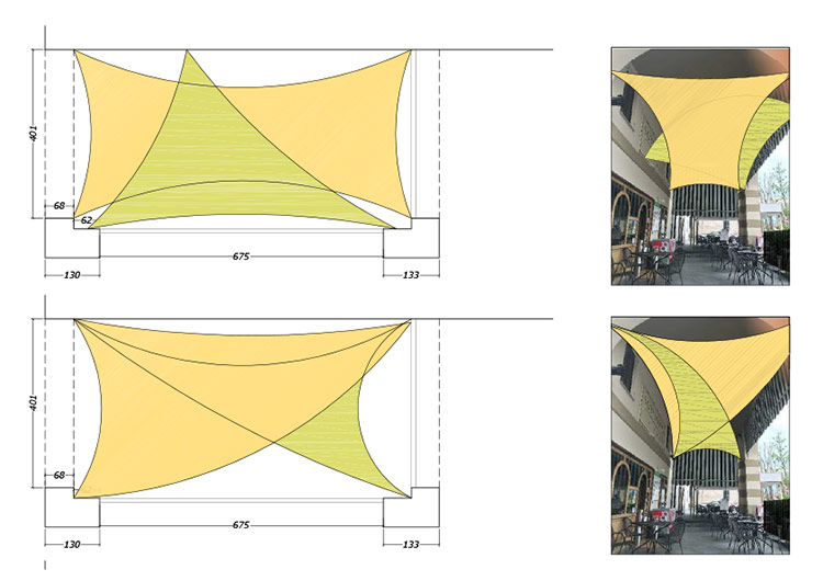 idee progettuali vele portico